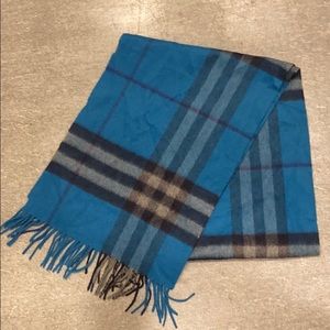Blue Burberry Scarf